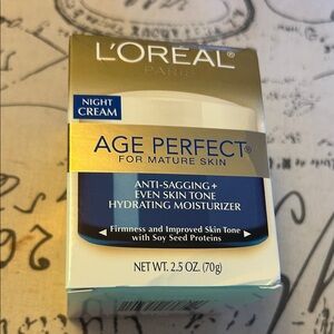 L'Oreal Paris Age Perfect Mature Skin Night Cream Moisturizer Anti-Sagging